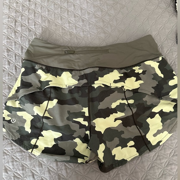 (SOLD) Lululemon shorts - size 8 - camo print - Picture 1 of 4